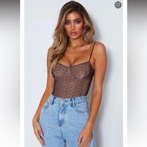 NWOT - No Looking Back Bodysuit Black